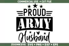 Proud Army Husband SVG | Military SVG | Veteran SVG Product Image 2