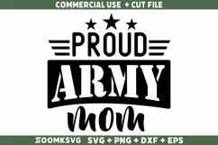 Proud Army Mom SVG | Military SVG | Veteran SVG Product Image 1