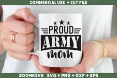 Proud Army Mom SVG | Military SVG | Veteran SVG Product Image 2