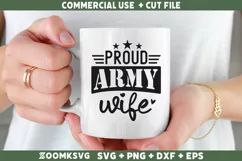 Proud Army Wife SVG | Military SVG | Veteran SVG Product Image 2