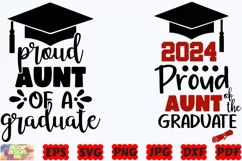 Proud Aunt OF A Graduate SVG | Graduation 2024 SVG |Aunt SVG Product Image 1