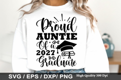 Proud Auntie of a 2027 Graduate - Graduation SVG Design Product Image 1