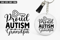 Proud autism grandpa SVG - Keychain Design Product Image 1