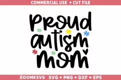 Proud Autism mom SVG | Autism SVG | Autism PNG Product Image 1