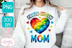 Autism Mom PNG sublimation | Autism family support PNG Product Image 1