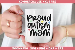 Proud Autism mom SVG | Autism SVG | Autism PNG Product Image 2