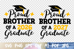 Proud Brother of a 2026 2027 graduate Senior Graduation cap Product Image 1