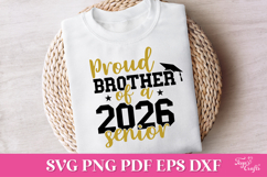 Proud Brother of a 2026 Senior SVG Quote Product Image 2