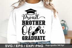 Graduation SVG Design -Proud brother of a 2026 graduate Product Image 5