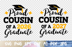 Proud Cousin of a 2026 2027 graduate Graduation cap Senior Product Image 1