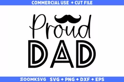 Proud Dad SVG | Dad SVG | Funny Dad SVG | Fathers Day SVG Product Image 2