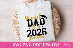 Proud Dad of a 2026 Senior SVG Quote Product Image 2