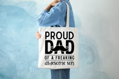 Proud Dad Of A Freaking Awesome SVG, Father's Day SVG Design Product Image 2