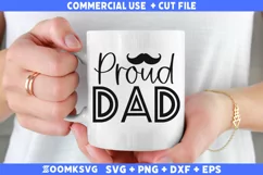 Proud Dad SVG | Dad SVG | Funny Dad SVG | Fathers Day SVG Product Image 1