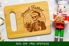 Proud Father Cutting Board SVG Product Image 1