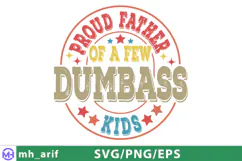 Funny Dad Father’s Day PNG SVG T-shirt Design Product Image 1