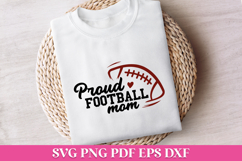 Proud Football Mom SVG Quote Product Image 1