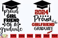 Proud Girlfriend Of A Graduate SVG | Graduation 2024 SVG Product Image 2