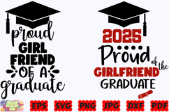 Proud Girl Of A Graduate SVG | Graduation 2025 SVG | PNG Product Image 3
