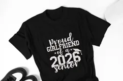 Proud Girlfriend of a 2026 Senior SVG Quote Product Image 4