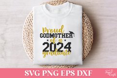 Proud Godmother of a 2024 Graduate SVG | Proud Senior SVG Product Image 1