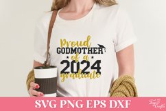 Proud Godmother of a 2024 Graduate SVG | Proud Senior SVG Product Image 3