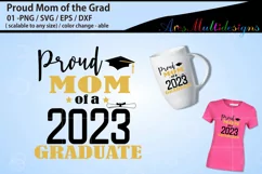 Proud mom of a 2023 graduate cut file Product Image 1