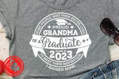 Class of Senior 2023 Proud Grandma of a graduate Circle sign Product Image 2