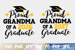 Proud Grandma of a 2026 2027 graduate Graduation cap Senior Product Image 1