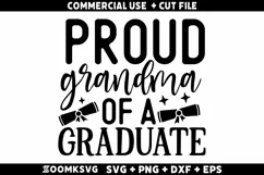 Proud grandma of a graduate SVG | Graduation SVG Product Image 1