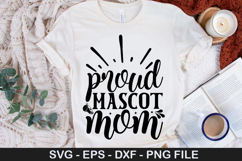 Proud mascot mom - Volleyball SVG Design Product Image 1