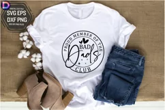 Proud member of the bad dads club SVG Product Image 1