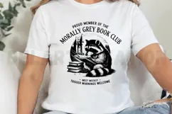 Proud Member of The Morally Grey Book Club SVG Product Image 2