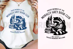 Proud Member of The Morally Grey Book Club SVG Product Image 3