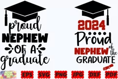Proud Nephew Of A Graduate SVG | Graduation 2024 SVG |Nephew Product Image 3