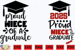 Proud Niece Of A Graduate SVG | Graduation 2025 SVG | Niece Product Image 3
