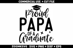 Proud papa of a graduate SVG | Graduation SVG Product Image 1