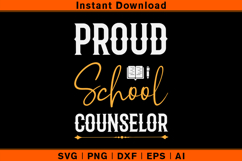 Proud School Counselor SVG Design Product Image 1