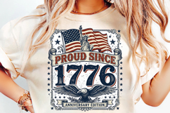 proud since 1776, 250th anniversary, patriotic tshirt png, usa anniversary design, 1776 2026 png, american pride shirt, patriotic design file, independence day png, usa celebration design, patriotic shirt download