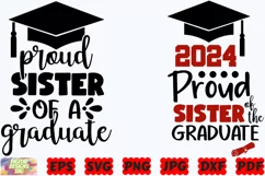 Proud Sister Of A Graduate SVG | Graduation 2024 SVG |Sister Product Image 1