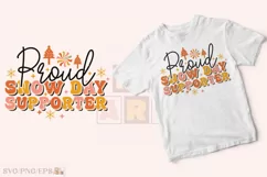 Proud Snow Day Supporter Christmas SVG T-shirt Design Product Image 2