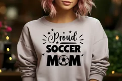 proud soccer mom SVG on shirt