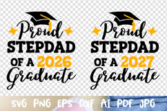Proud Stepdad of a 2026 2027 graduate Graduation Class of Product Image 1