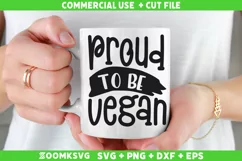 Proud to be vegan SVG | Vegan SVG | Plant SVG Product Image 2