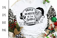 Proud Member of Santa's Naughty List - Christmas SVG Product Image 3
