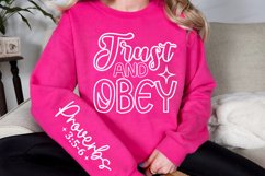 Trust And Obey Sleeve SVG, Christian SVG Design Product Image 3