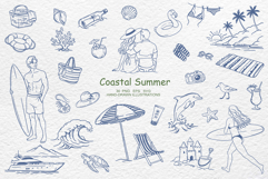 Coastal Summer Line Art Product Image 1
