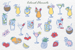 Tropical Cocktails Clipart Product Image 2