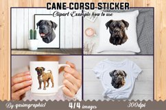 Cute kawaii Cane Corso Dog Printable Stickers for kids Product Image 3