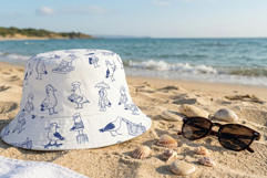 Funny Seagulls Hand-Drawn Beach Product Image 3